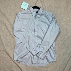 Blue Lands End button down dress shirt - school uniform